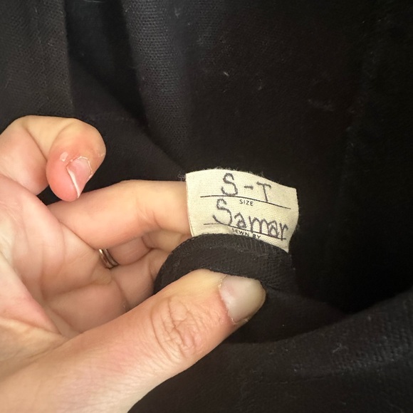 Elizabeth Suzann Clyde Jumpsuit Cotton Canvas Black Small Tall EUC - Picture 3 of 3